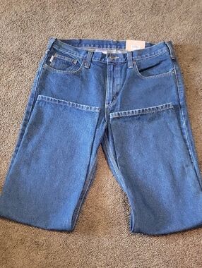 Carhartt Men's Straight Jeans in Blue Denim